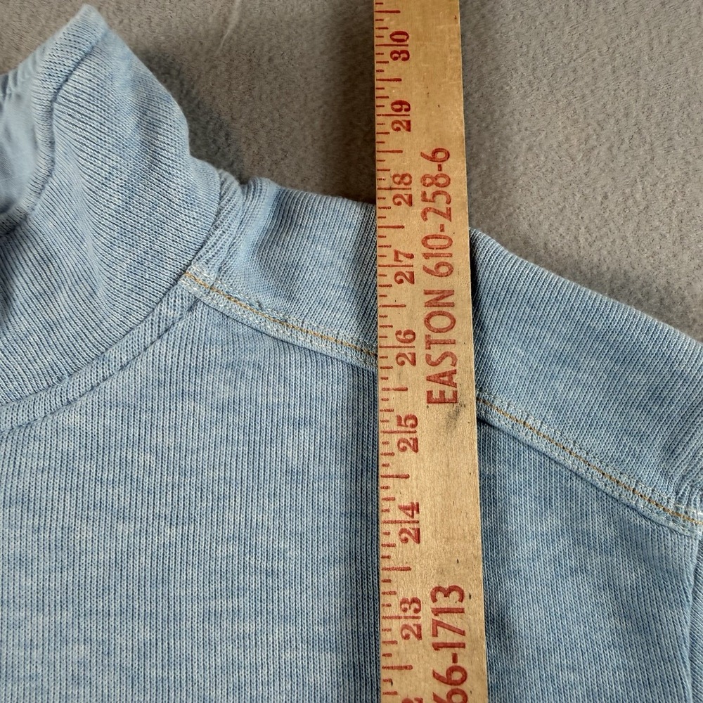 Tommy Bahama Mens XL Tall Blue Quarter Zip Pullover Sweatshirt Cotton - Picture 8 of 12